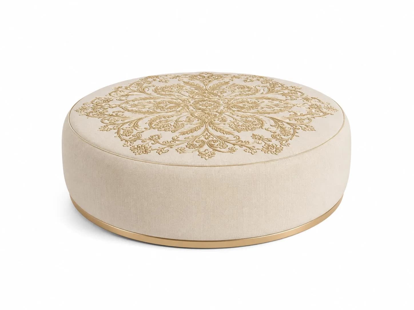 SİRMA — Cream fabric & hand embroidery